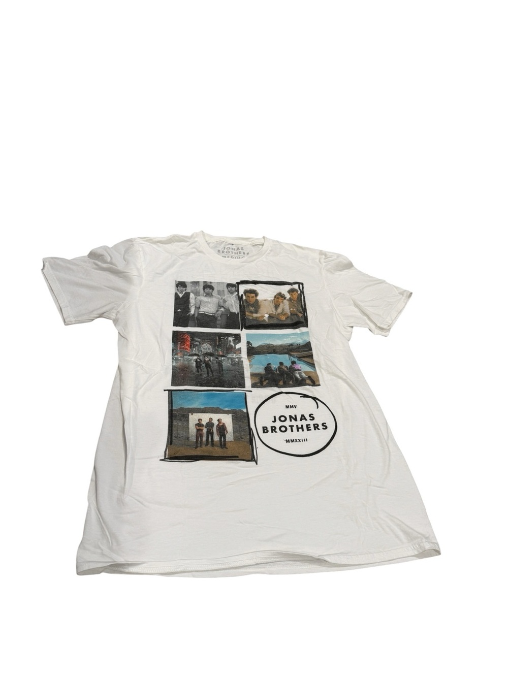 Jonas Brothers Five Albums One Night the Tour 2023 Graphic Short Sleeve Tee